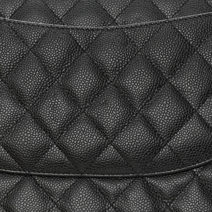 Chanel Caviar Quilted Jumbo Double Flap Black 12 of 13