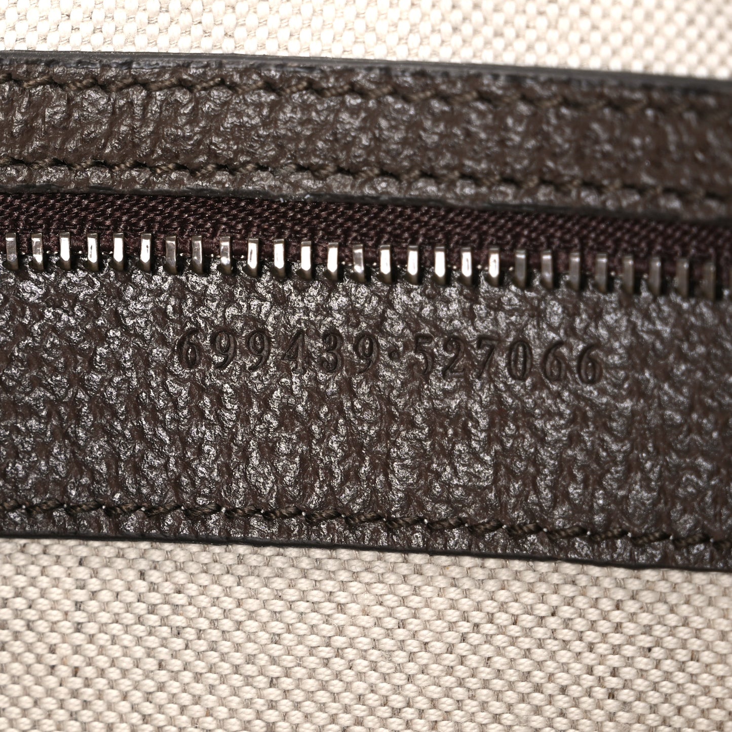 GG Supreme Monogram Textured Dollar Calfskin Web Ophidia Wristlet Shoulder Bag Beige Ebony New Acero