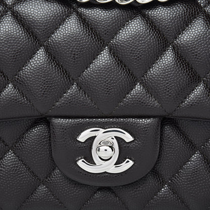 Chanel Caviar Quilted Mini Rectangular Flap Dark Brown 8 of 11