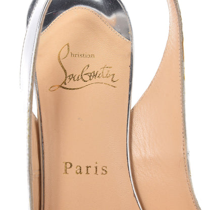 Christian Louboutin Metallic Patent No Prive 120 Pumps 37 Silver 9 of 9