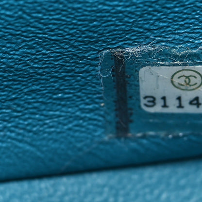 Chanel Lambskin Quilted Mini Rectangular Flap Green Blue 7 of 11
