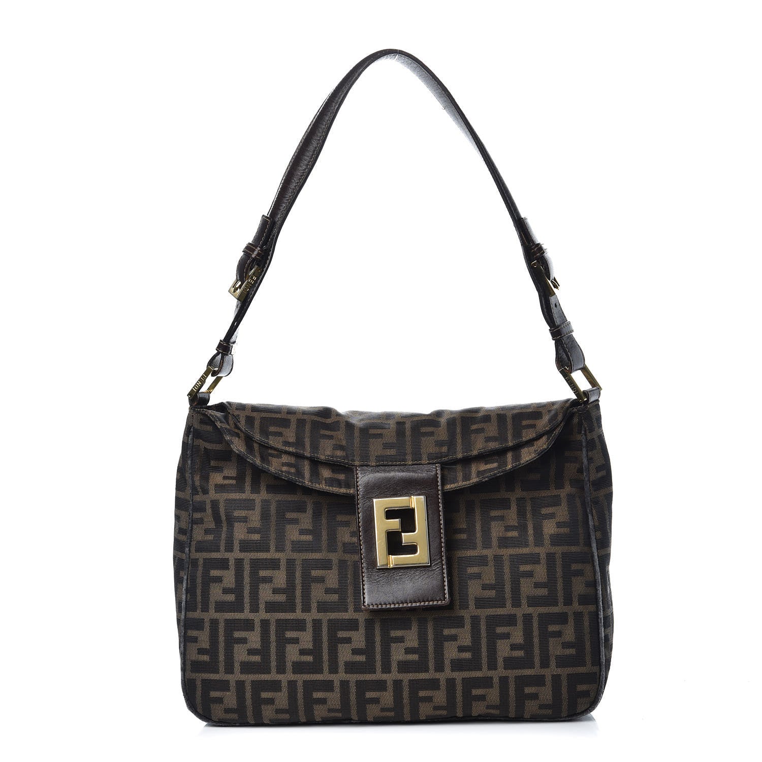 Fendi Zucca Shoulder Bag Tobacco 1 of 12