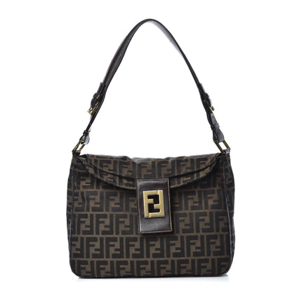 Fendi Zucca Shoulder Bag Tobacco 1 of 12