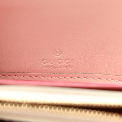 Gucci GG Supreme Monogram Les Pommes Zip Around Wallet Beige Multicolor Mystic White 6 of 9