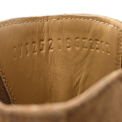 Hermes Suede Womens Vegas Ankle Boot 39 Brun Fume 9 of 11