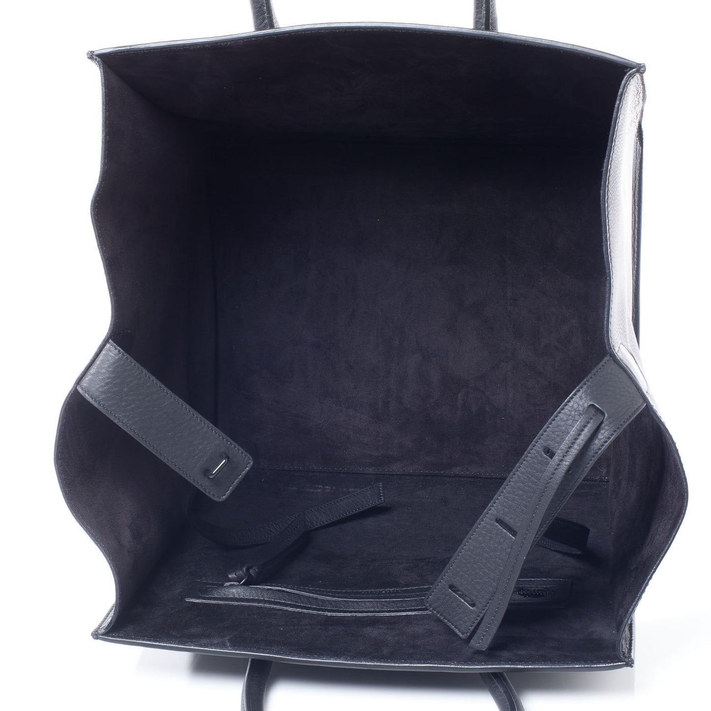 Smooth Calfskin Medium Phantom Luggage Black