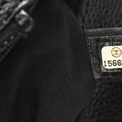 Chanel Caviar Half Moon Wallet On Chain WOC Black 8 of 12