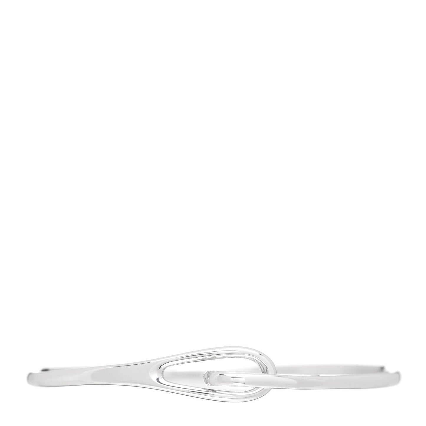 Sterling Silver Interlocking Loops Bangle Bracelet