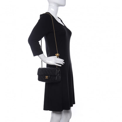 Chanel Lambskin Quilted Mini Rectangular Pearl Crush Flap Black 2 of 10