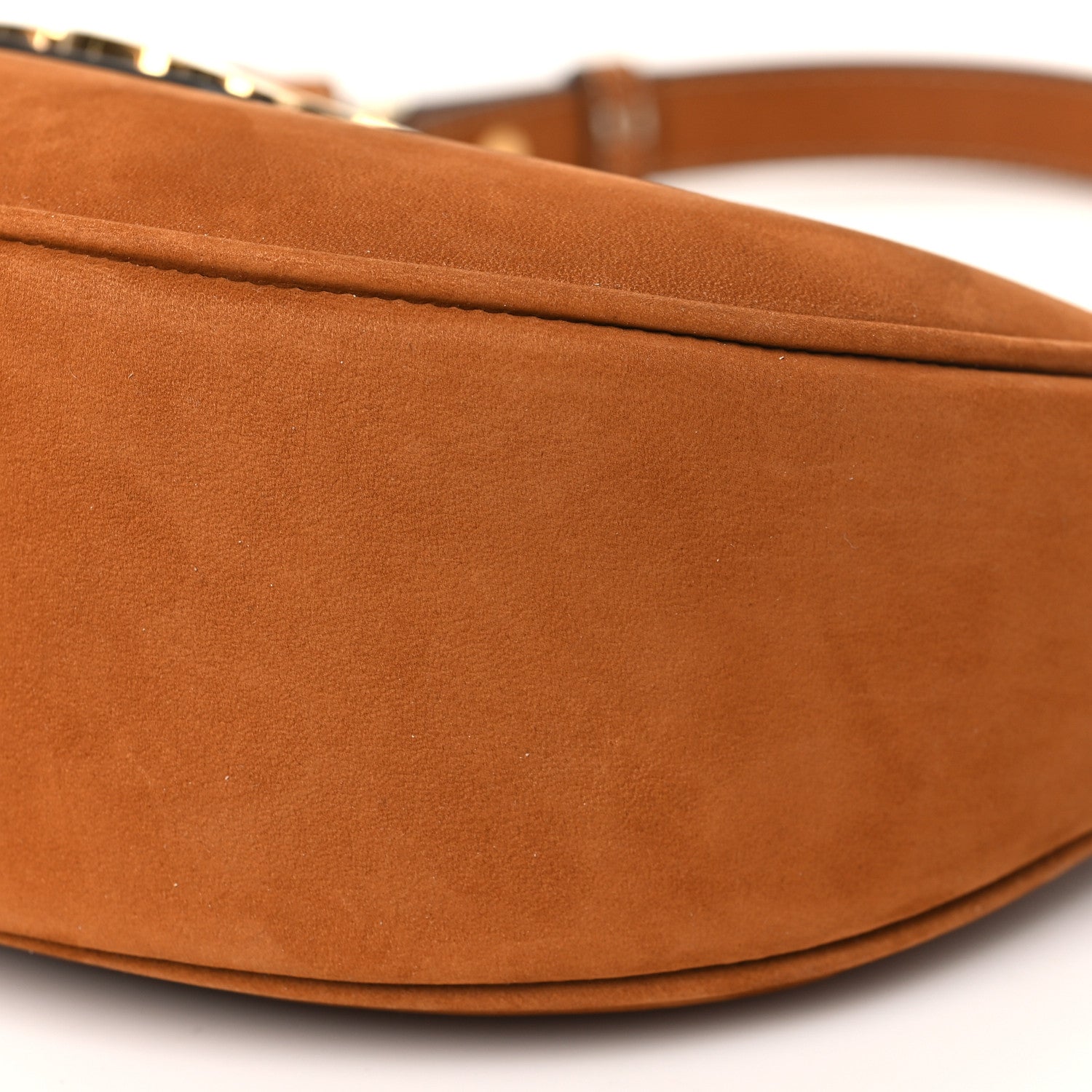 Celine Suede Medium Strap Ava Triomphe Shoulder Bag Camel 8 of 9