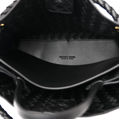 Bottega Veneta Nappa Intrecciato Medium Andiamo Shoulder Bag Black 6 of 10