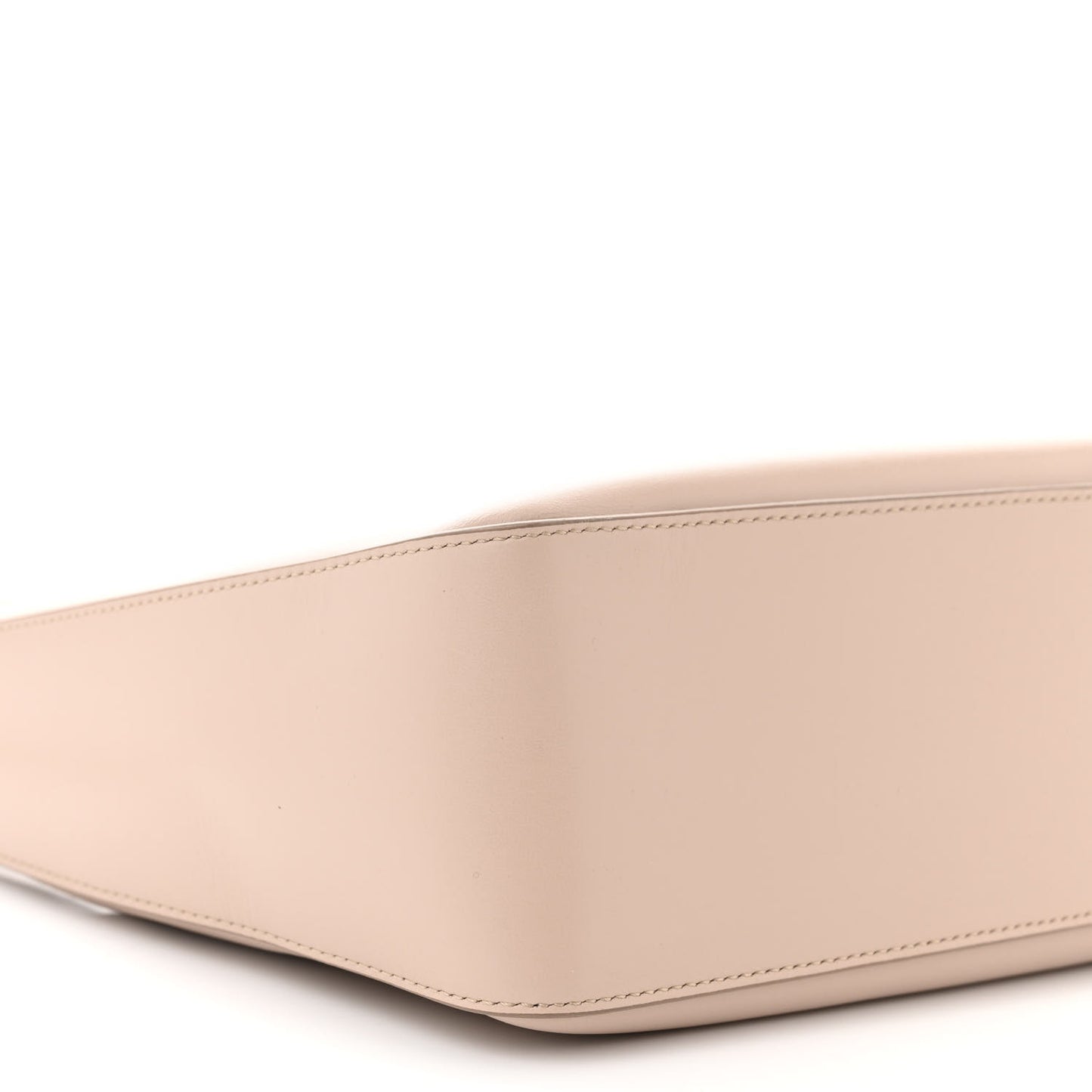 Smooth Calfskin Small Moon Cut Out Shoulder Bag Dune