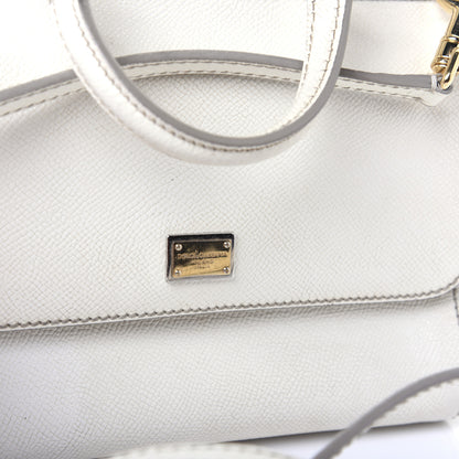 Dolce & Gabbana Dauphine Small Miss Sicily Satchel White 15 of 17