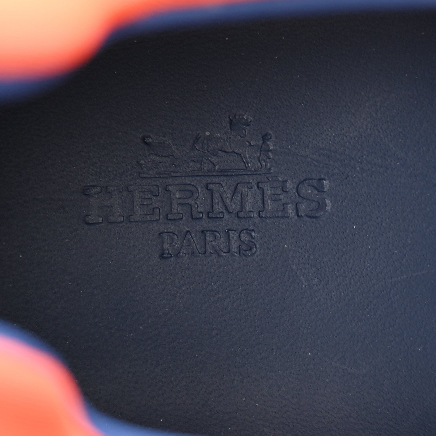 Hermes Epsom Technical Canvas Mens Vitesse Sneakers 42 Orange Multicolor 6 of 9