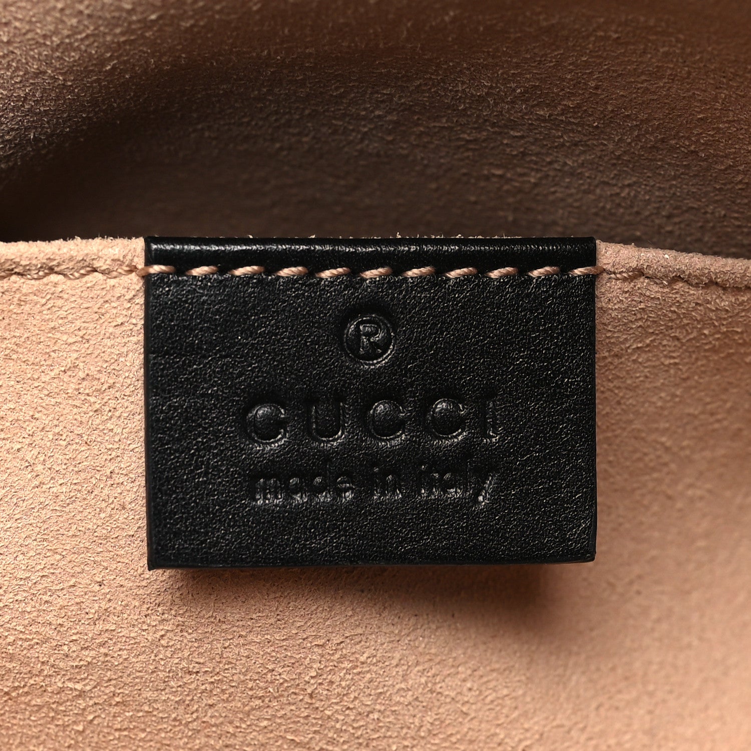 Gucci Calfskin Matelasse GG Marmont Belt Bag 85 34 Black 6 of 11