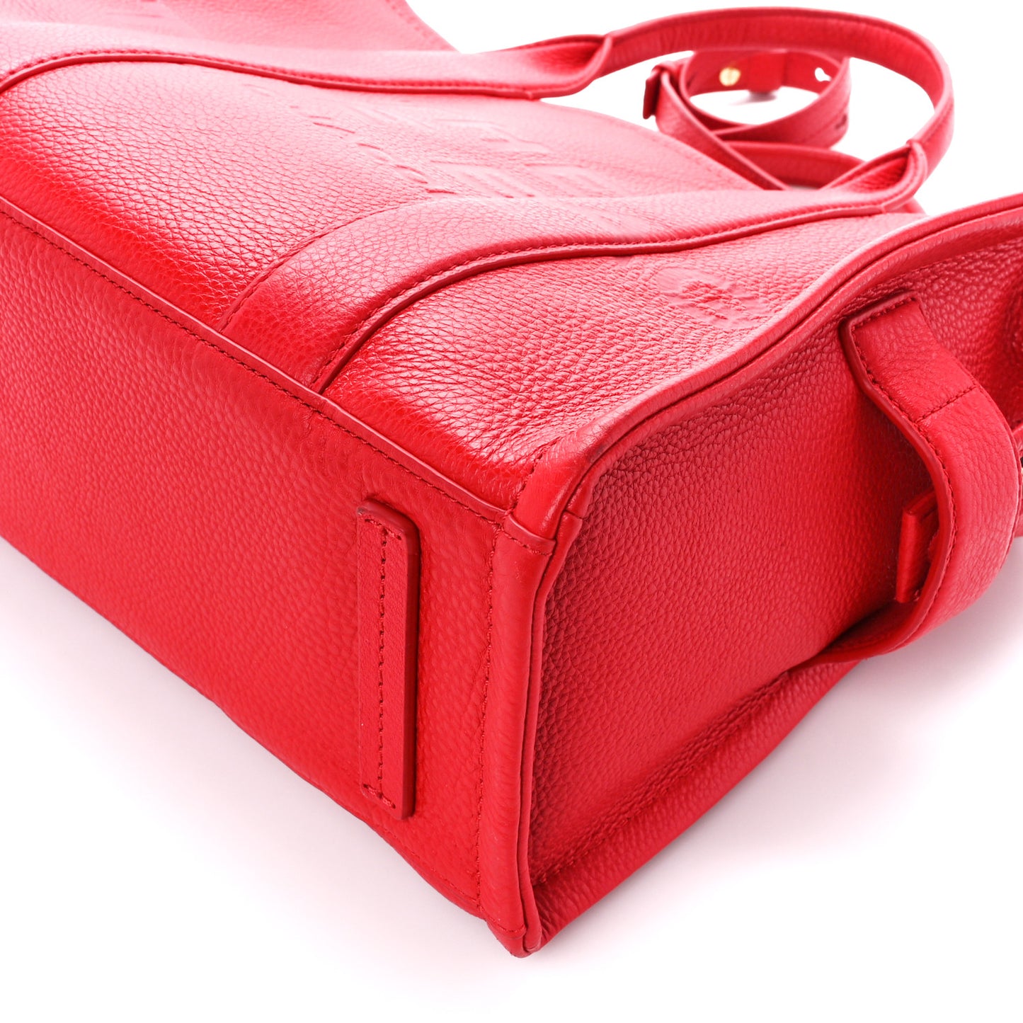Grained Calfskin Medium The Tote Bag True Red