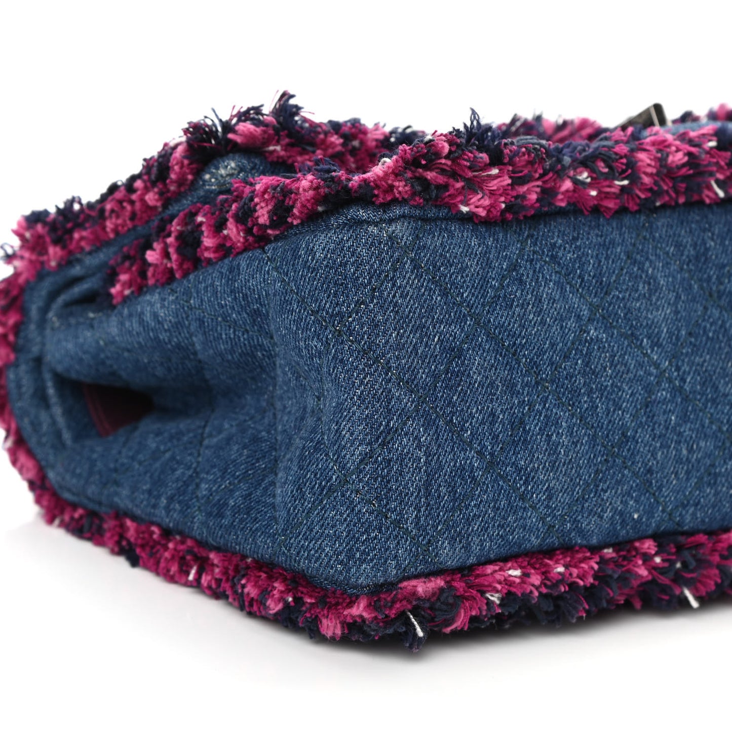 Denim Tweed 2.55 Reissue 225 Flap Blue Dark Pink