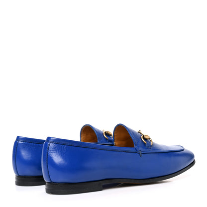 Gucci Malaga Kid Womens Jordaan Loafers 36 Electric Blue 4 of 8