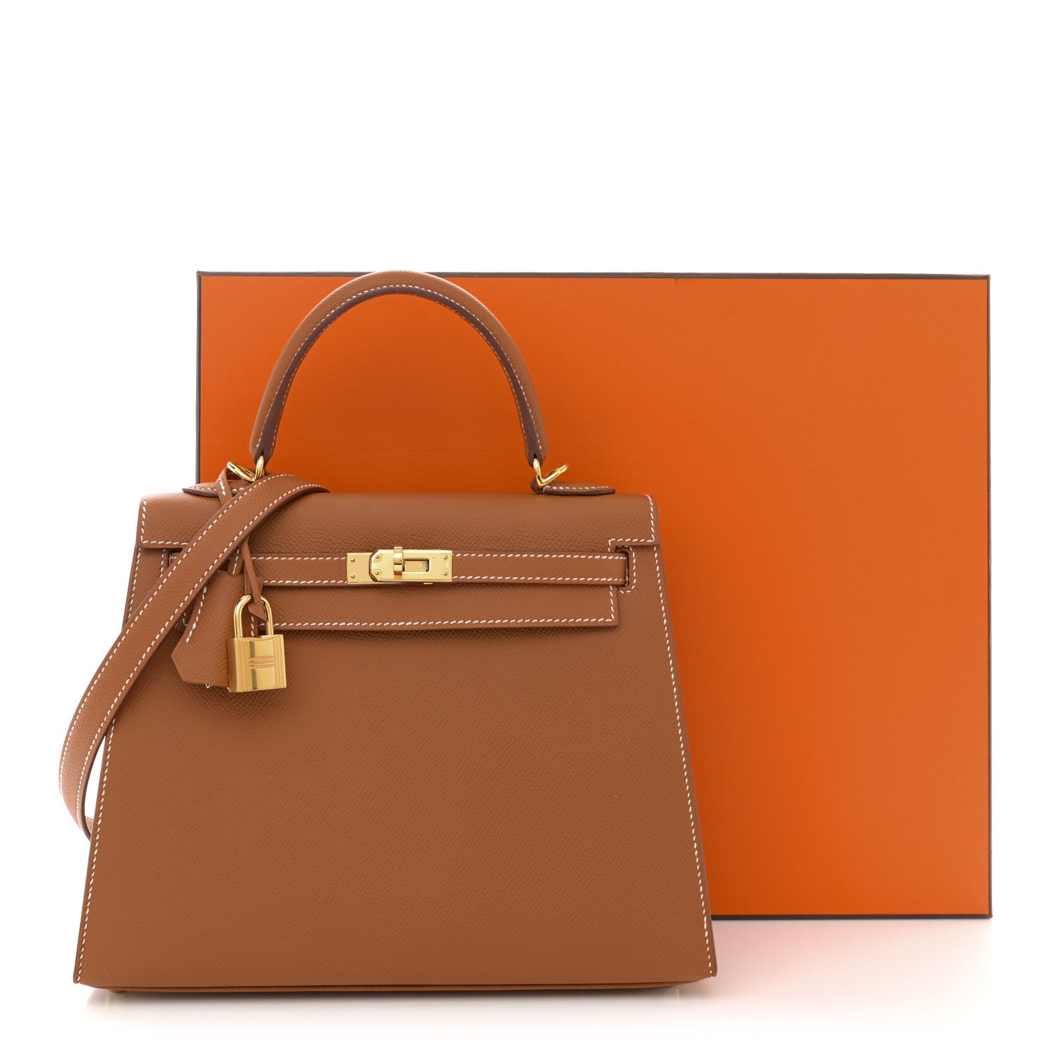 Hermes Epsom Kelly Sellier 25 Gold 12 of 12