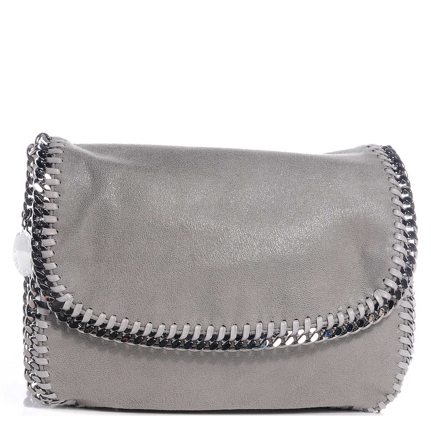 Stella McCartney Faux Leather Shaggy Deer Falabella Shoulder Bag Grey 1 of 6