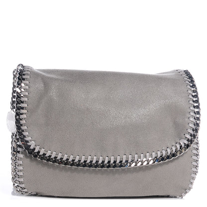 Stella McCartney Faux Leather Shaggy Deer Falabella Shoulder Bag Grey 1 of 6