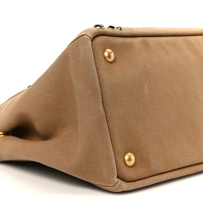 Prada Canapa Crystal Studded Tote Tobacco 10 of 13