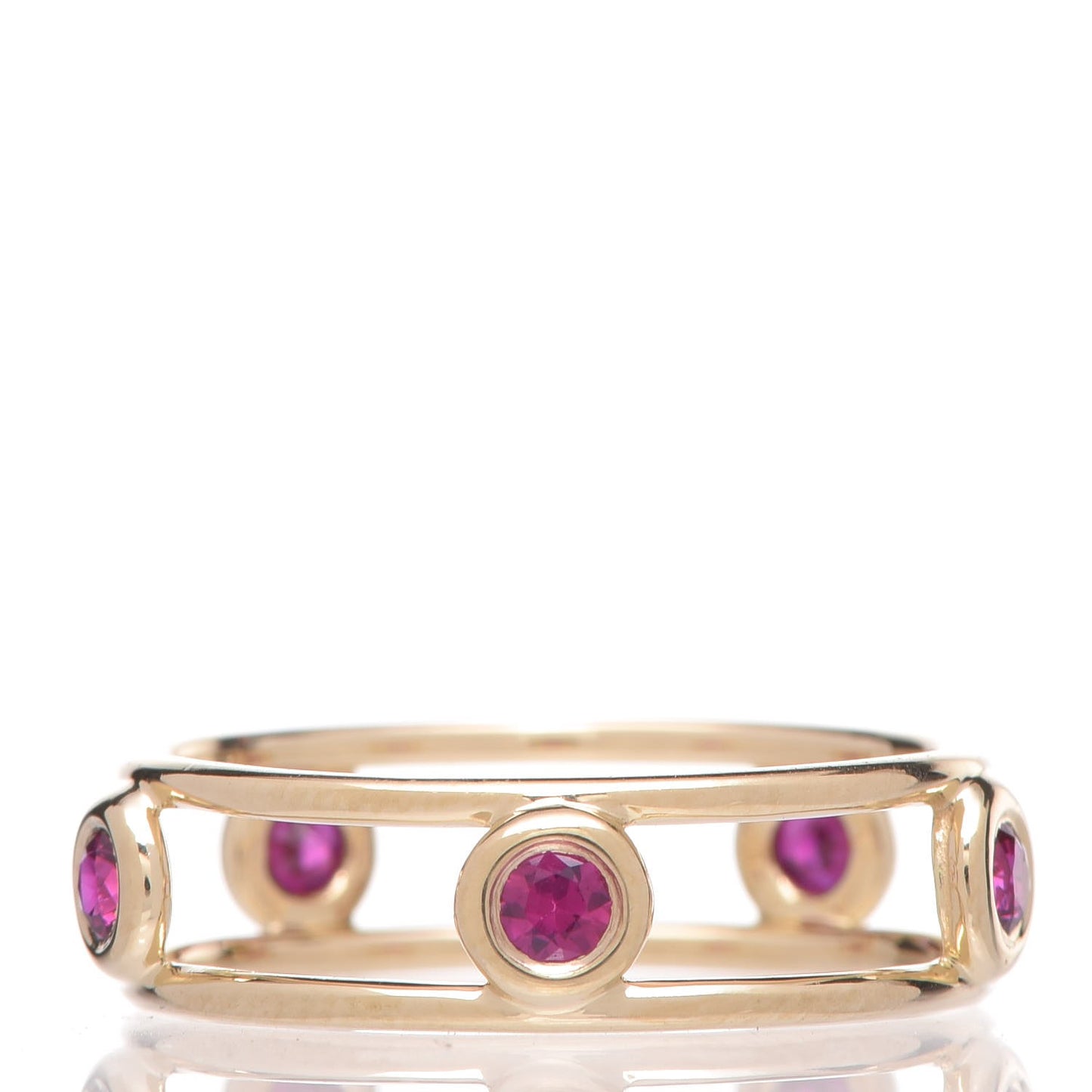 18K Yellow Gold Ruby Elsa Peretti Color By The Yard Ring 52 6