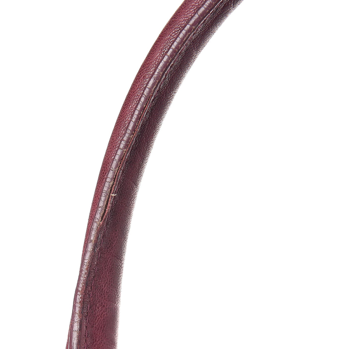 Pebbled Lambskin Medium Easy Sac Burgundy