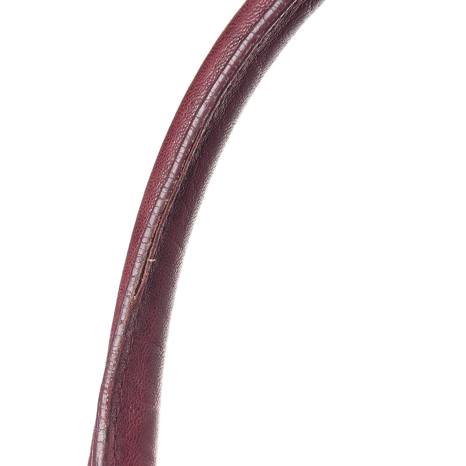 Saint Laurent Pebbled Lambskin Medium Easy Sac Burgundy 13 of 14