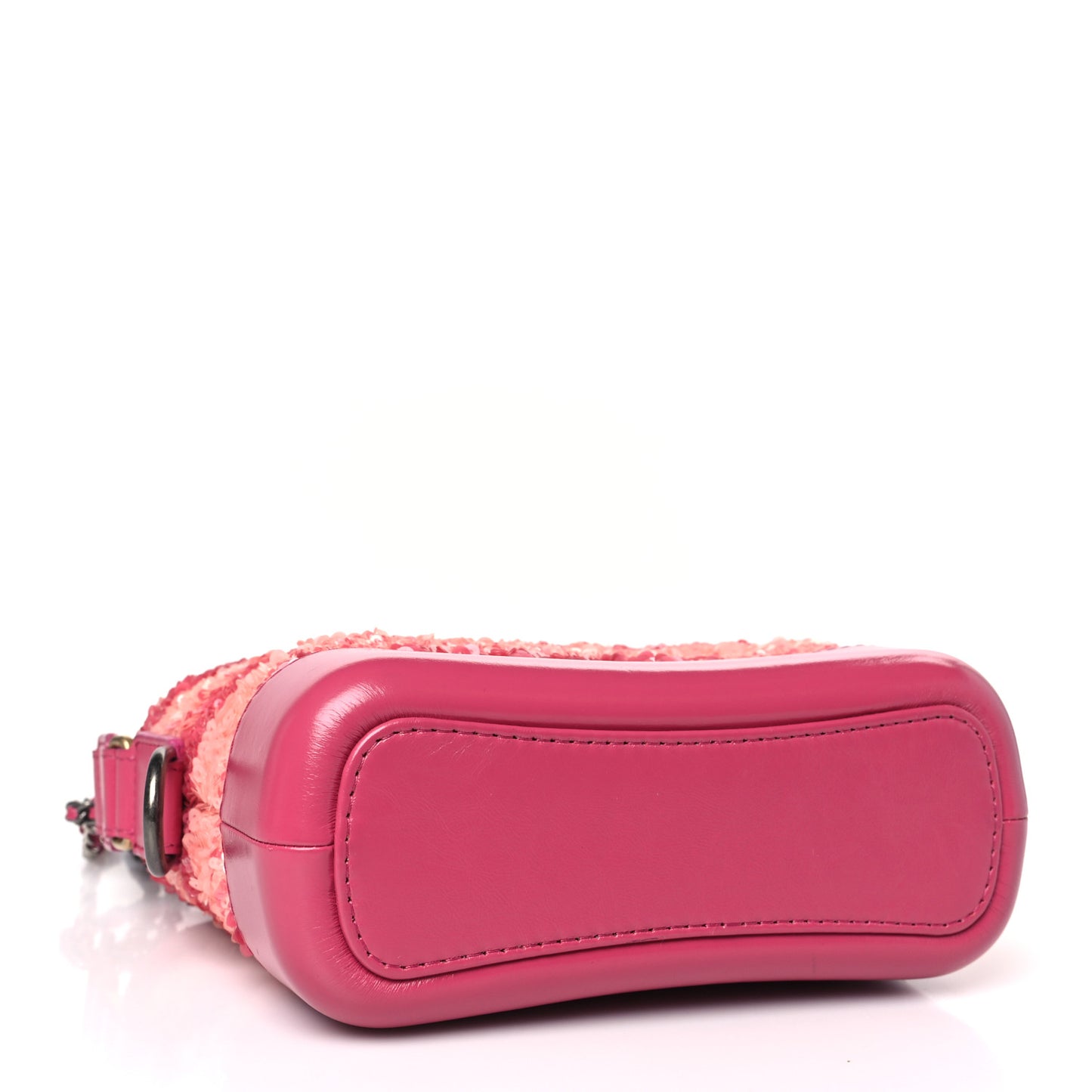 Sequin Calfskin Small Gabrielle Hobo Pink