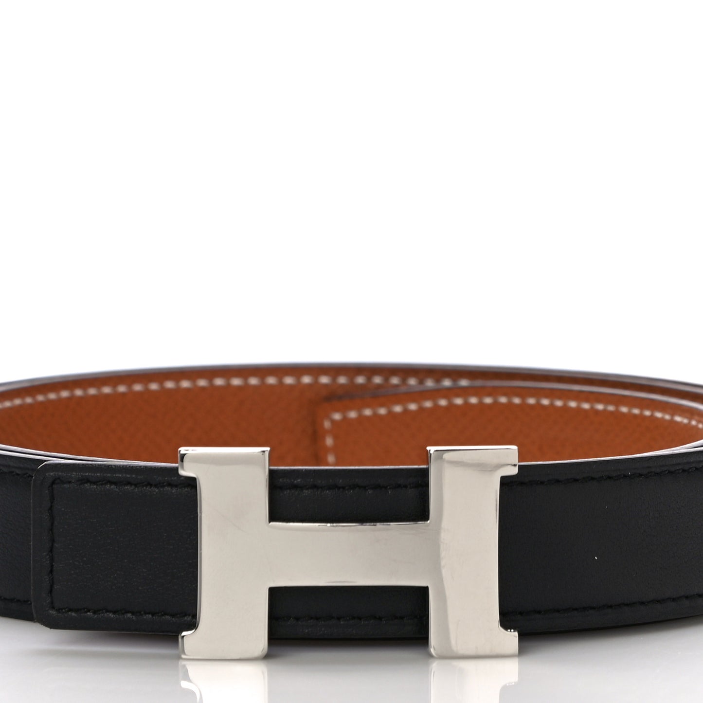 Swift Epsom 24mm Constance H Belt 90 Black Gold