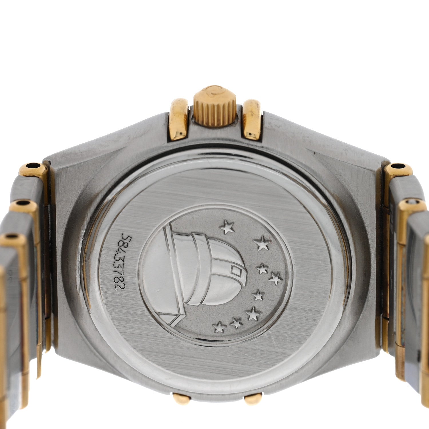Omega Stainless Steel 18K Yellow Gold 22mm Constellation Quartz Watch Champagne 1262.10 4 of 4