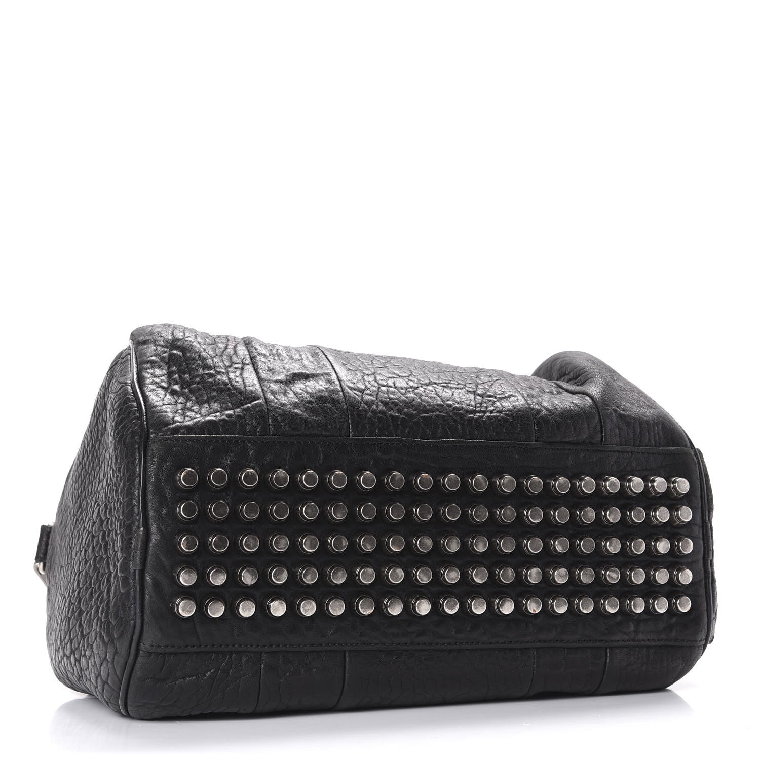 Alexander Wang Pebbled Lambskin Rocco Black Silver Hardware 3 of 8