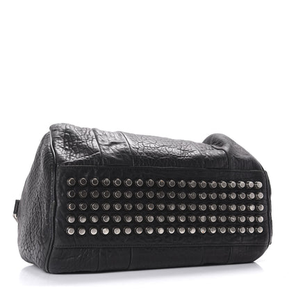 Alexander Wang Pebbled Lambskin Rocco Black Silver Hardware 3 of 8