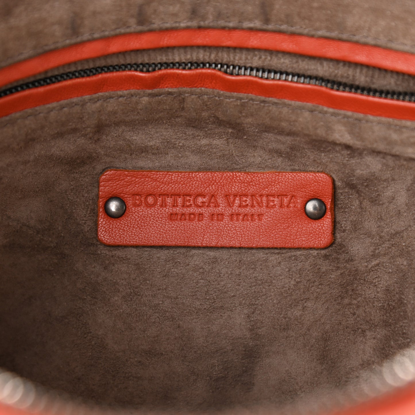 Nappa Intrecciato Nodini Crossbody Messenger Terracota
