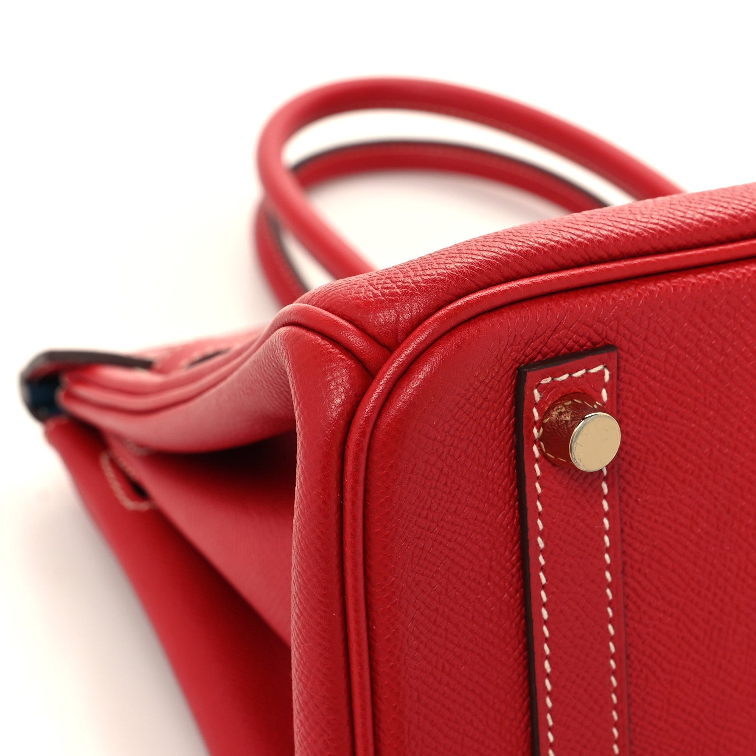 Hermes Epsom Candy Birkin 30 Rouge Casaque Bleu Thalassa 9 of 12