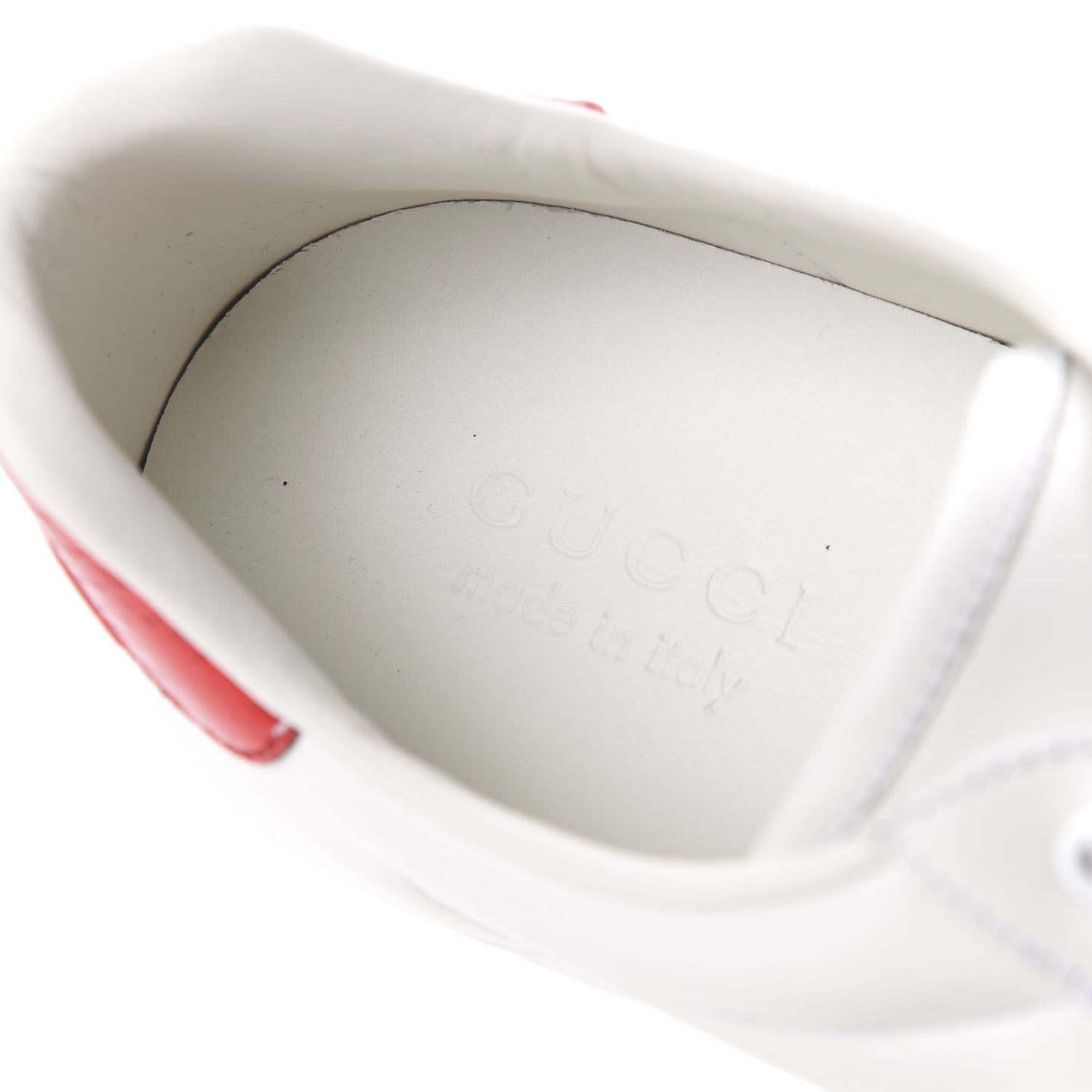 Calfskin Mens Ace Sneakers 9.5 White Green