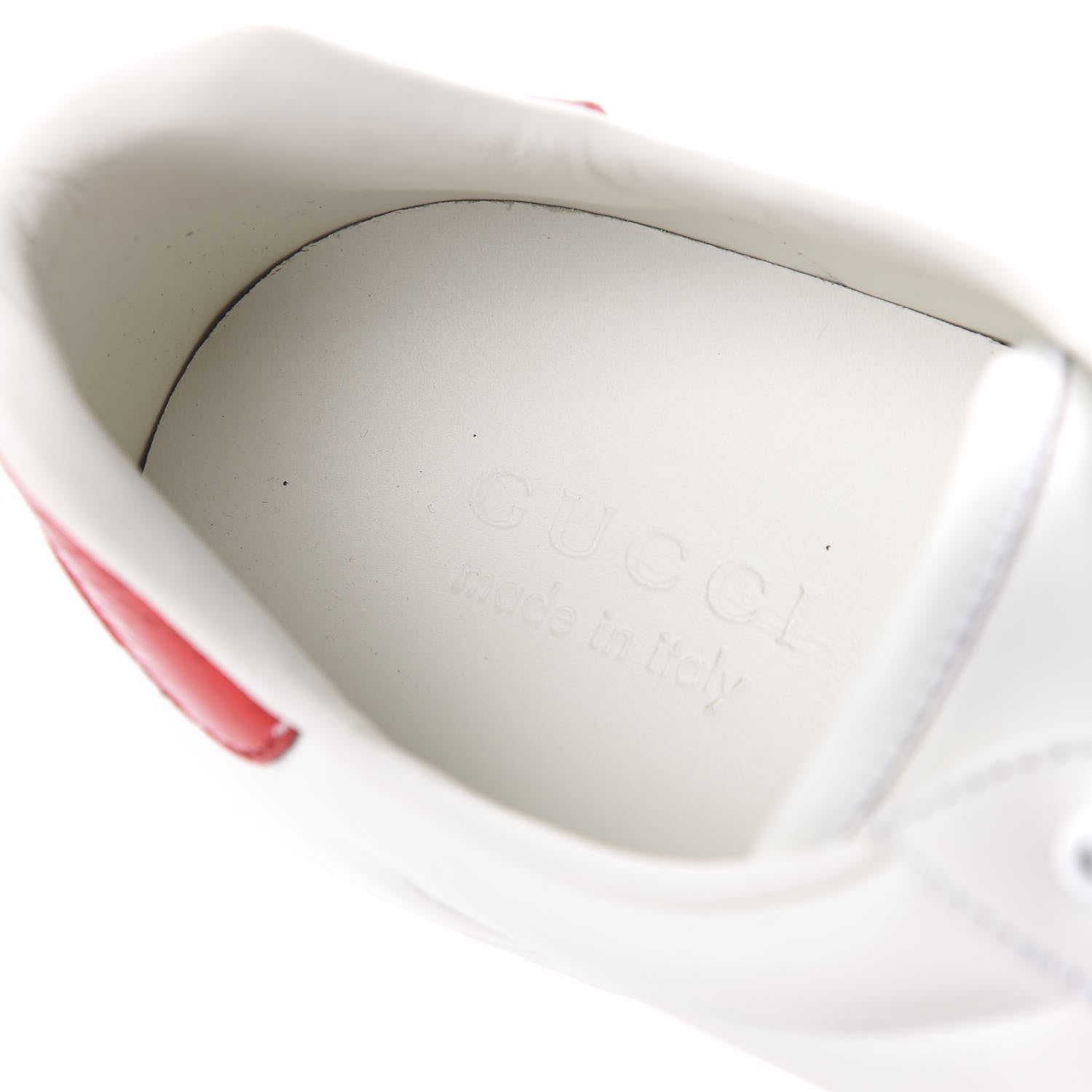 Gucci Calfskin Mens Ace Sneakers 9.5 White Green 7 of 10