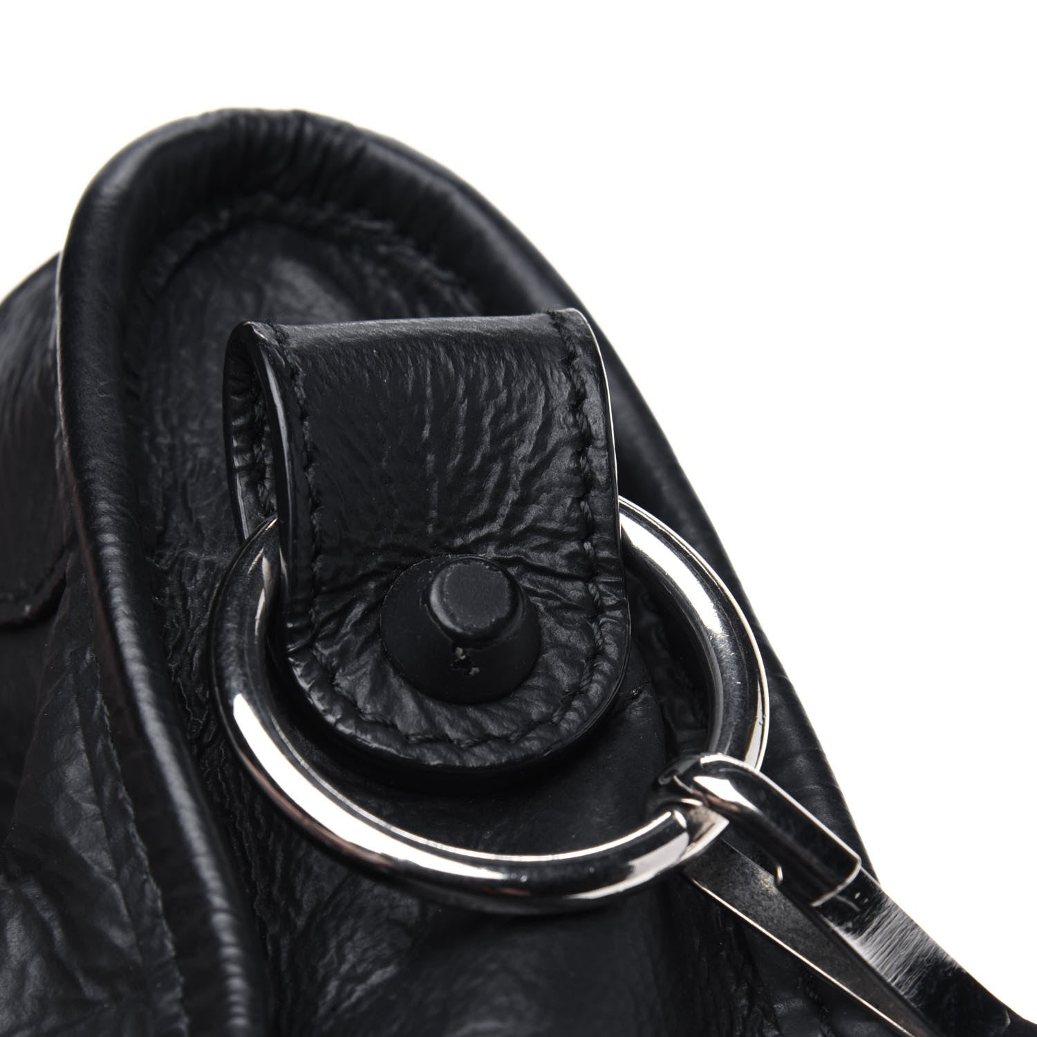 Balenciaga Matte Goatskin Rubber Covered Classic Hardware Mini City Black 13 of 18