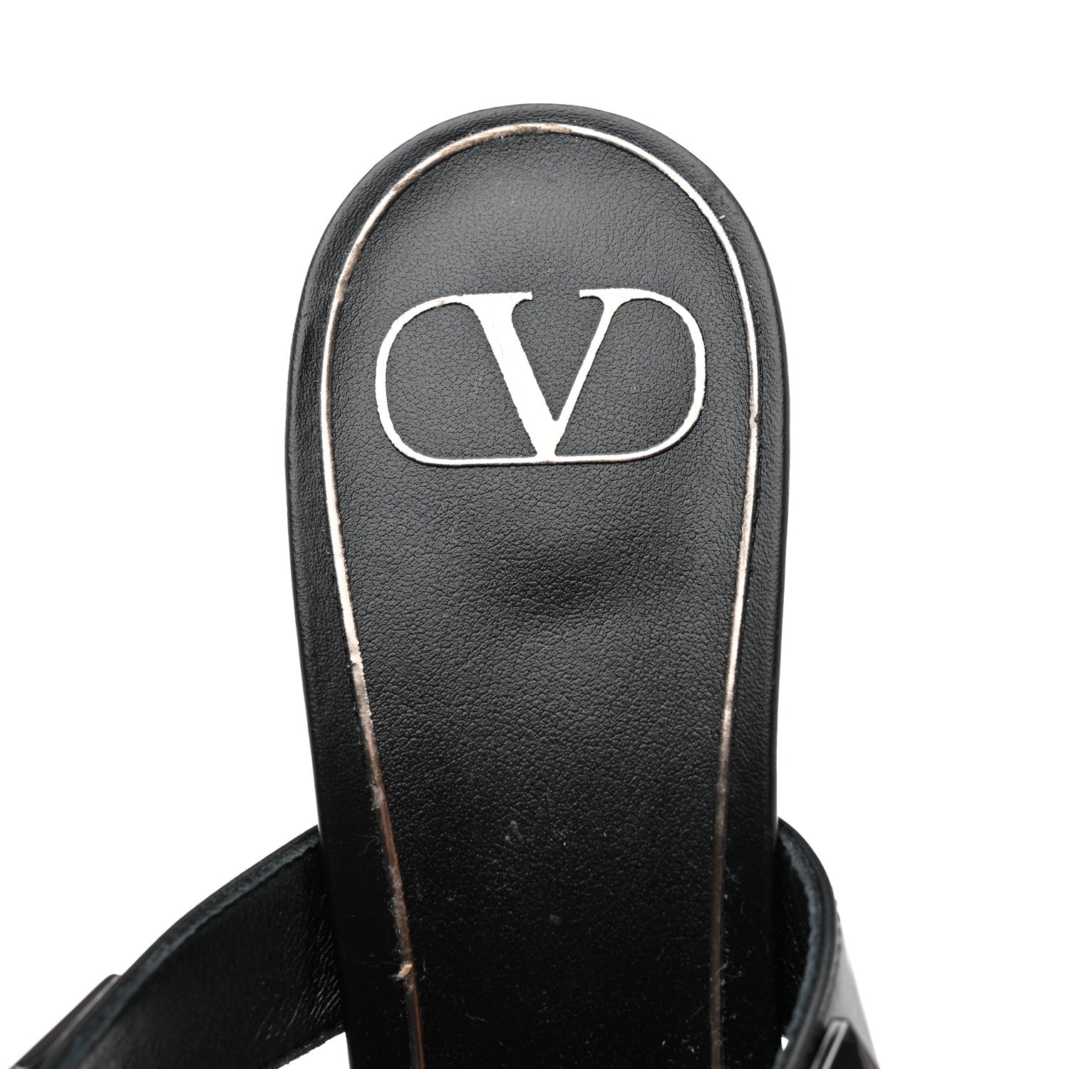 Valentino Garavani Calfskin Monochrome Roman Stud Ankle Strap 80mm Pumps 41 Black 7 of 8