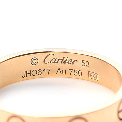Cartier 18K Pink Gold 3.5mm LOVE Wedding Band Ring 53 6.25 4 of 6