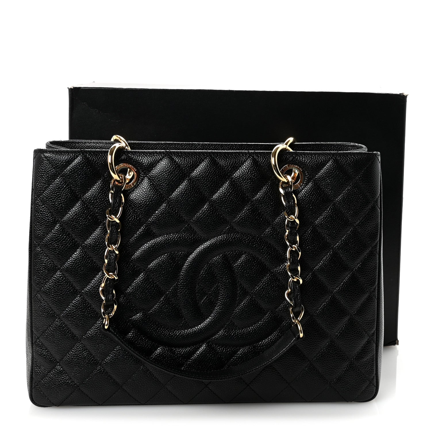 Chanel Caviar Quilted Grand Shopping Tote GST Black 11 of 11
