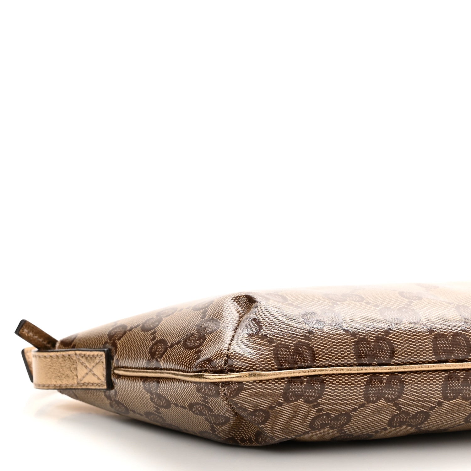 Gucci Crystal Monogram Pretty Boat Pochette Bronze 9 of 10