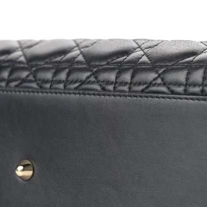 Christian Dior Lambskin Cannage Large Lady Dior Black 19 of 20
