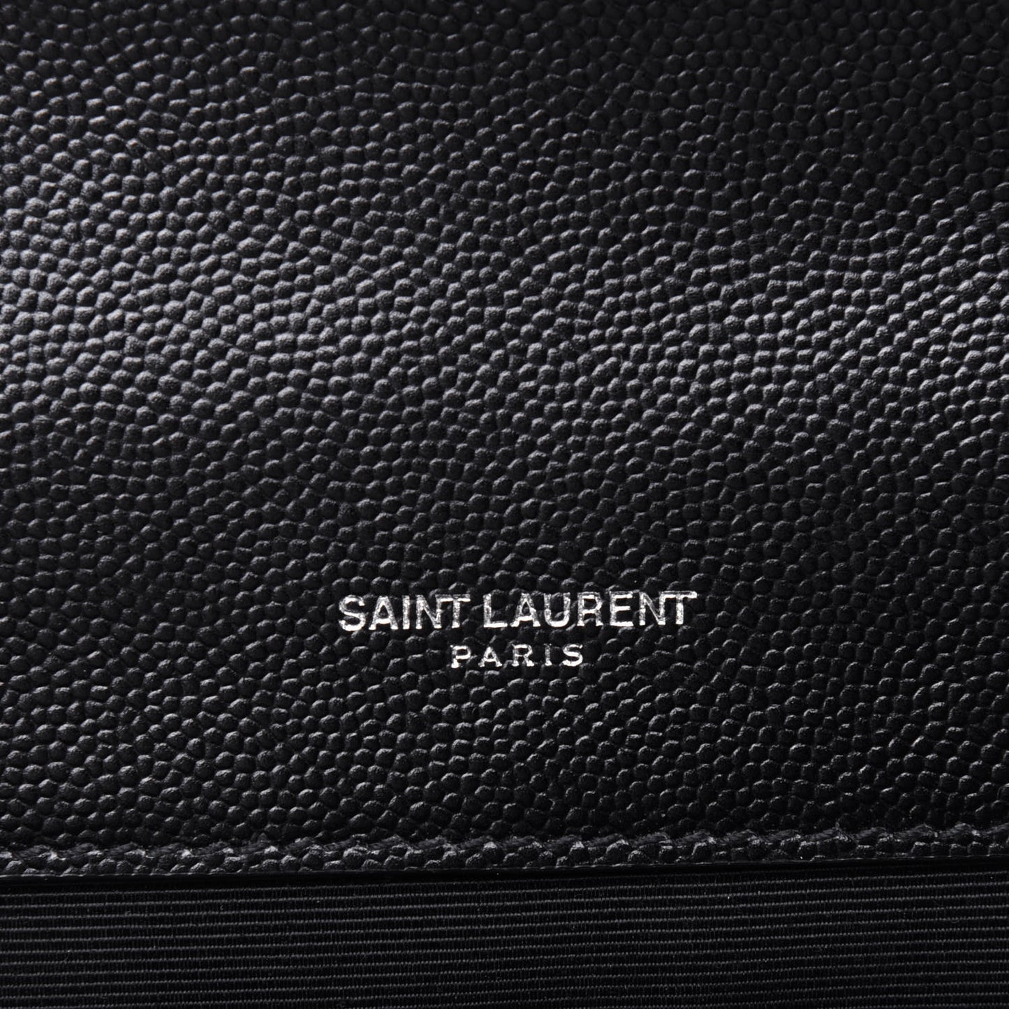 Grain De Poudre Textured Mixed Matelasse Triquilt Medium Monogram Satchel Black