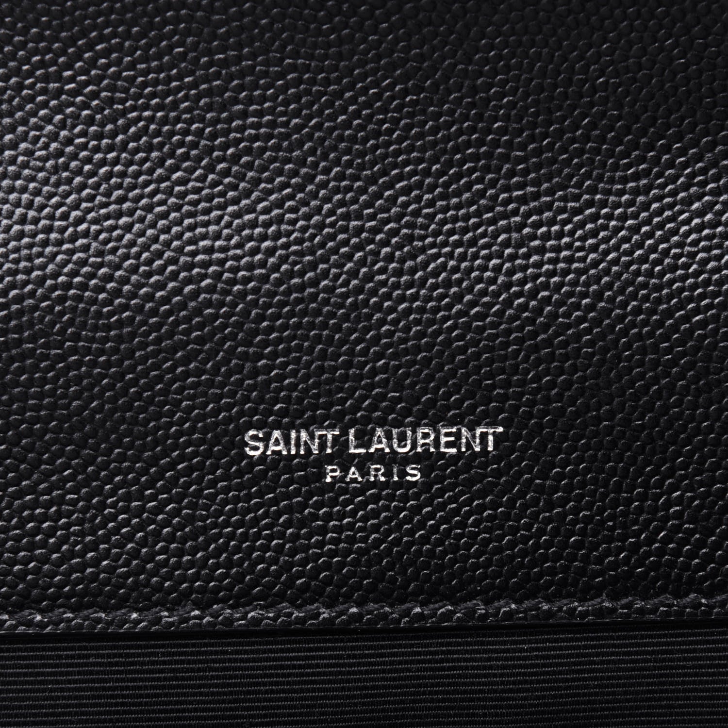 Saint Laurent Grain De Poudre Textured Mixed Matelasse Triquilt Medium Monogram Satchel Black 6 of 16