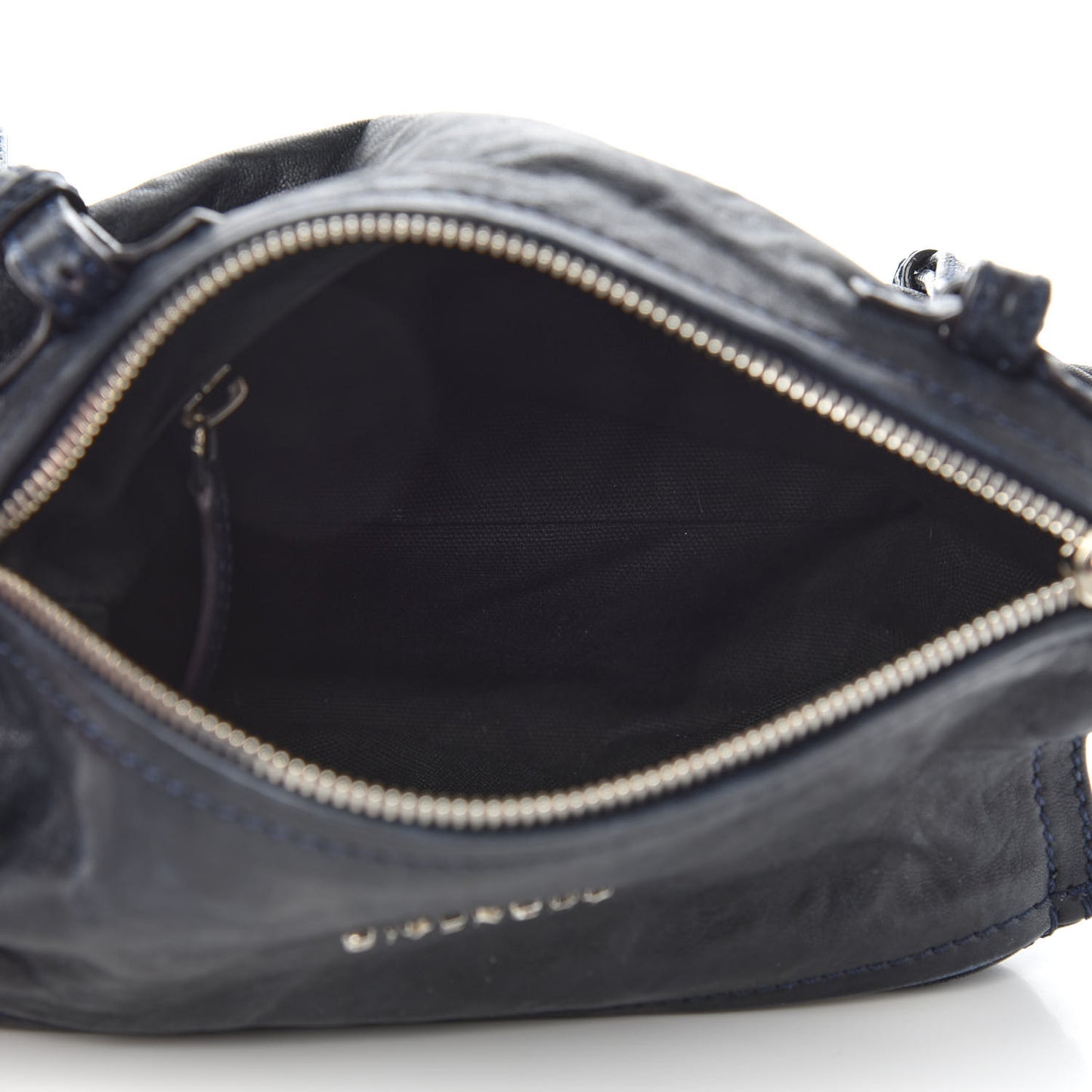 Tumbled Sheepskin Small Pandora Navy
