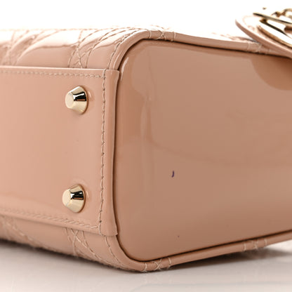 Christian Dior Patent Cannage Mini Lady Dior Light Pink 10 of 12