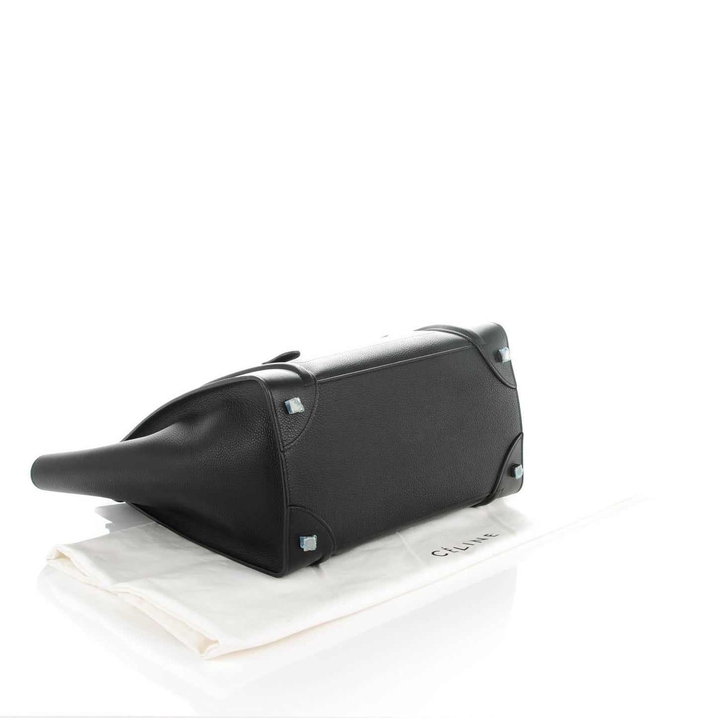 Drummed Calfskin Mini Luggage Black