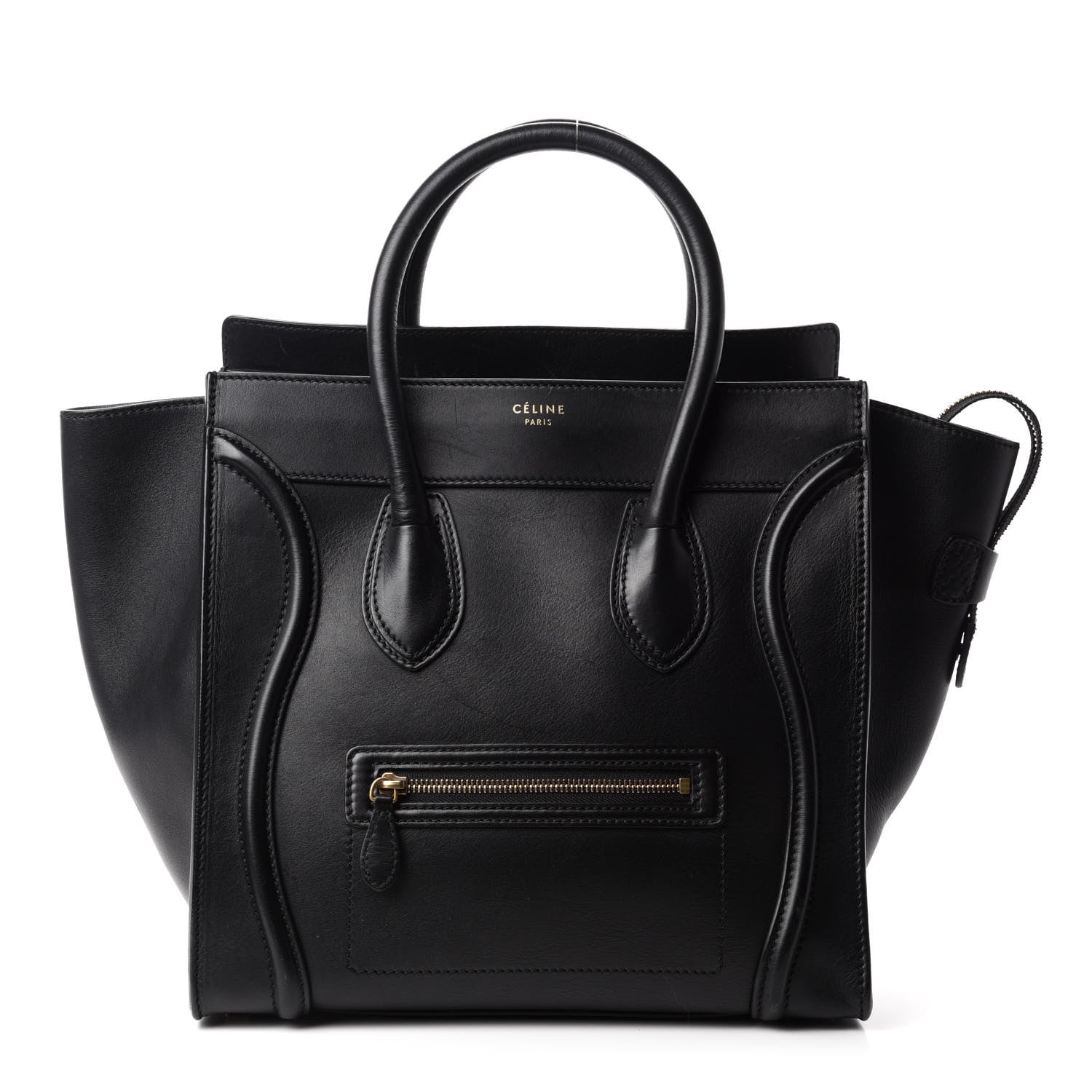Celine Smooth Calfskin Mini Luggage Black 1 of 10